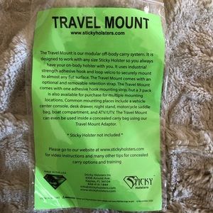 Sticky Holsters Travel Mount